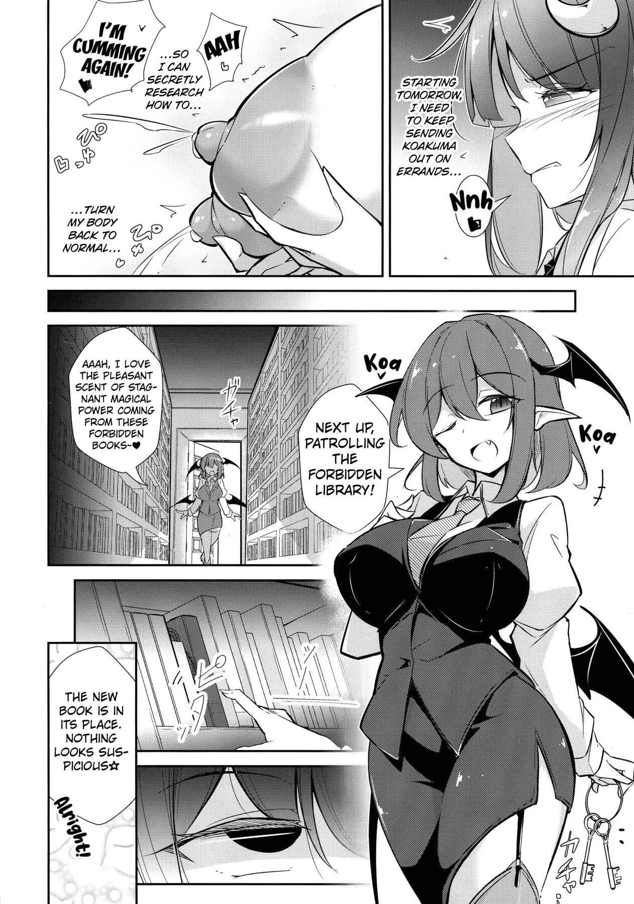 hentai manga Magic Milk Dispenser ♡ The Magician With Obscene Breasts Patchouli Knowledge